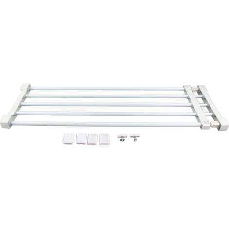 Ausziehbarer Kleiderschrank-aufbewahrungsboden, Verstellbare Schrankteiler, Spanntrenner Für Kleiderschrank, Abstellraum, Badezimmer, Küche, Bibliothek (75 X 120 Cm)