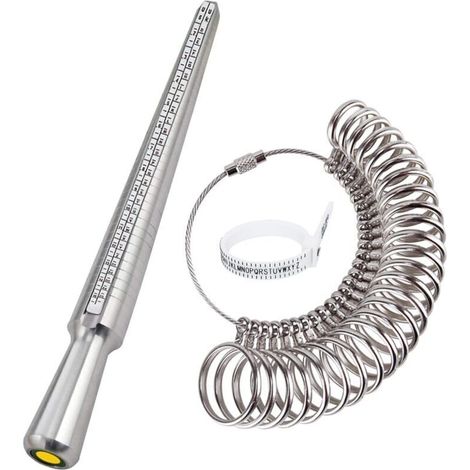 Ringgrößenmesser, Ringgrößenmesser Für Ringgrößen Von A Bis Z, Aus Metall/stahl/kunststoff