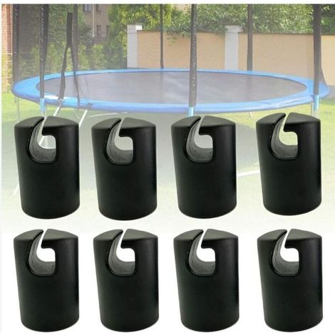 Ulisem Trampolinkappe, Trampolin-endkappe, Trampolinhaken, Trampolin-ersatzteile, Trampolin-zubehör, Stangenkappe Für Trampolinnetzheringe Ø 32 Mm, 8 Stück