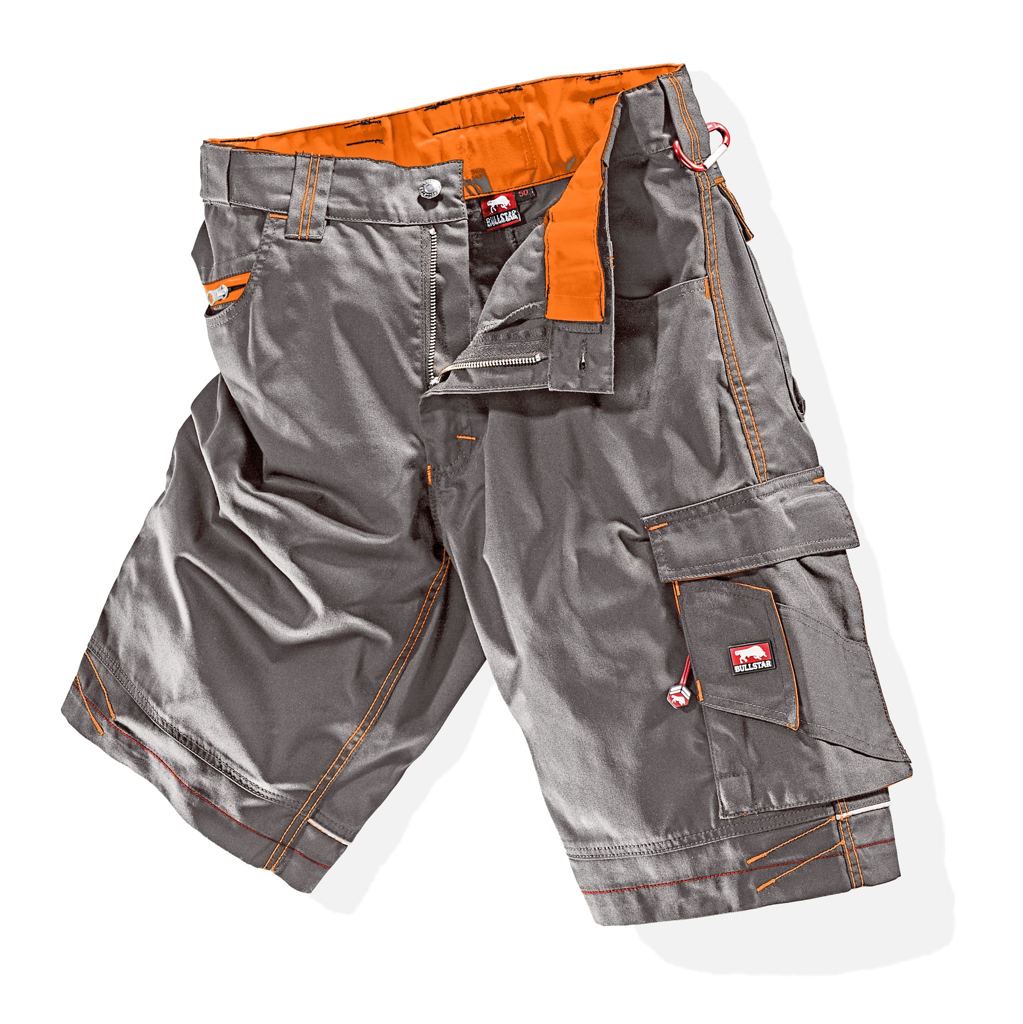 Bullstar Arbeitsshort Ultra (farbe Grau, Größe 52, Mit Easy-more-dehnbund)