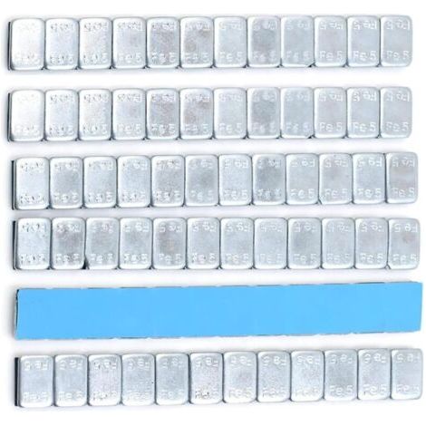 Bunthaus 6 360g Reifenwuchtstreifen, Selbstklebende Auswuchtgewichte, Auswuchtgewichte Für Leichtmetallfelgen, 12 X 5g