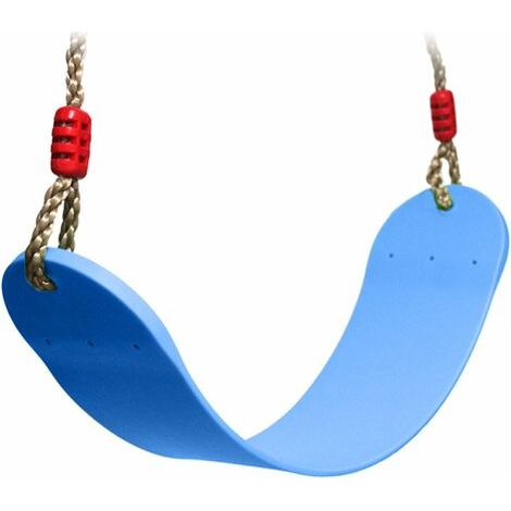 Bunthaus Kinderschaukelsitz Mit Seil, Flexibles Eva-material, 66 X 14 Cm, Max. Belastung 150 Kg (blau)