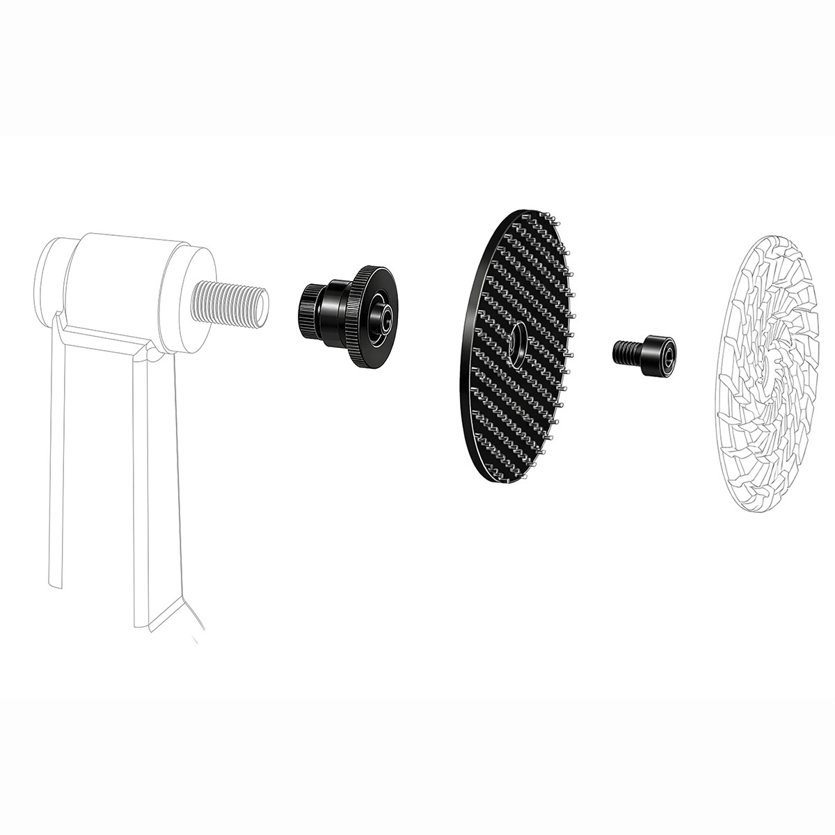 Adapter Für Distar-schleifpads Vom Typ Proxxon