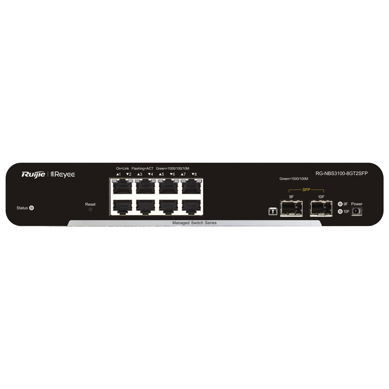 Ruijie Networks Rg-nbs3100-8gt2sfp Network Switch Managed L2 Gigabit Ethernet (10/100/1000) Black
