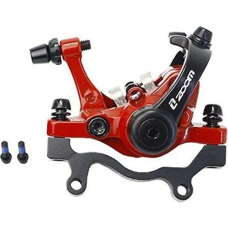Zoom Fahrrad-scheibenbremse, Mechanische Doppelbremse Für Mountainbike Und Rennrad, Rote Hinterradbremse