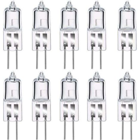 Enowelir 10er-pack G4 12v 20w 2800k Warmweiße Transparente Halogenlampen, Energieklasse C