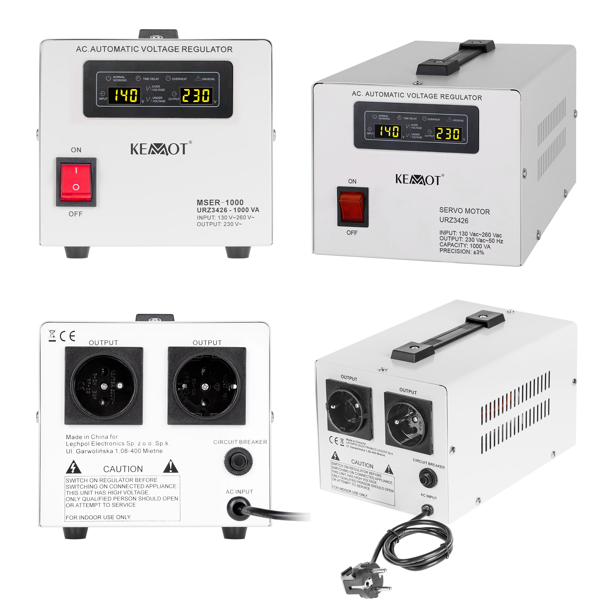 Spannungsregler-servomotor 230v 1000va Kemot
