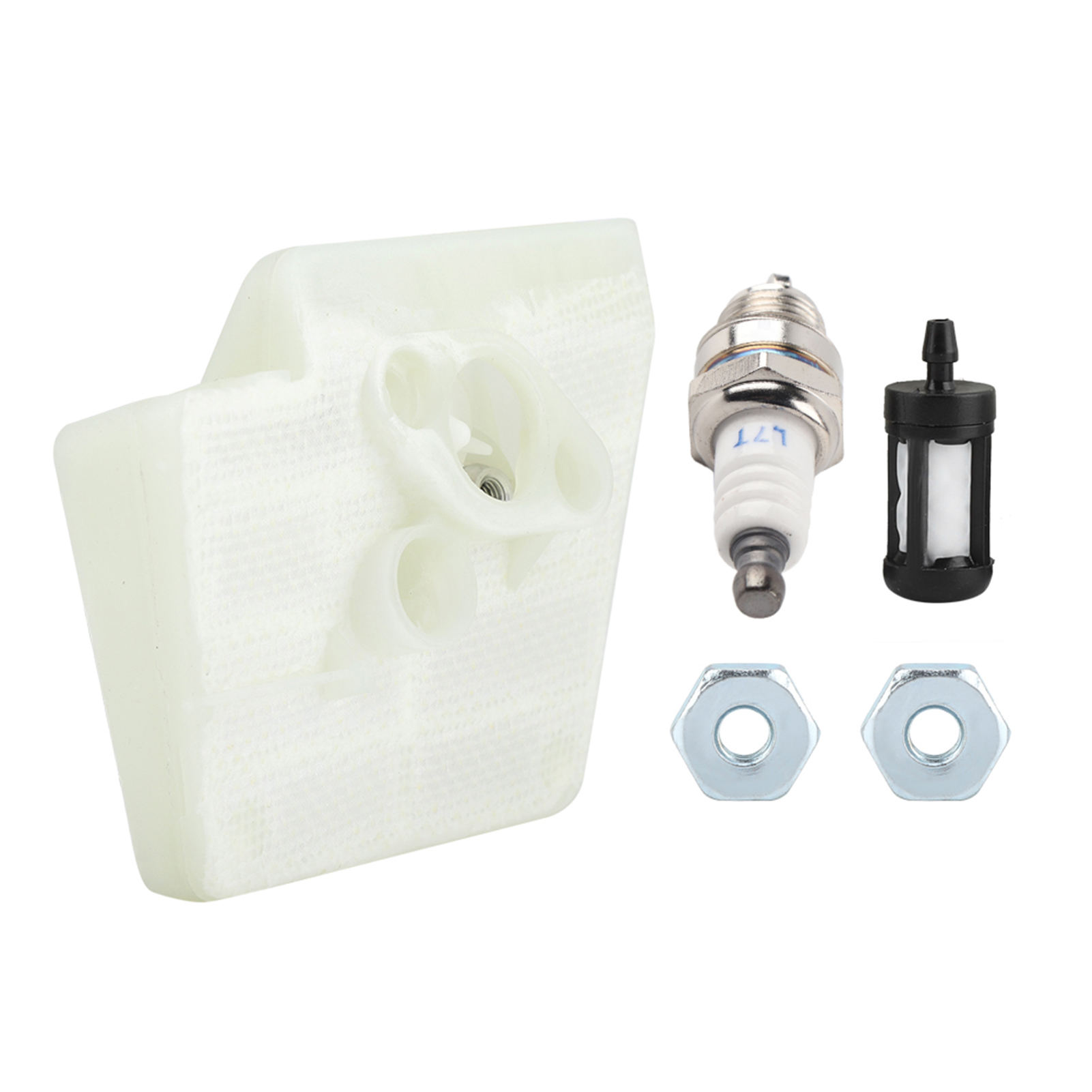 Kit De Filtre À Air, Bougie D'Allumage, Écrous De Guide-chaîne Et Filtres À Carburant Pour Tronçonneuse Stihl 026 Ms260