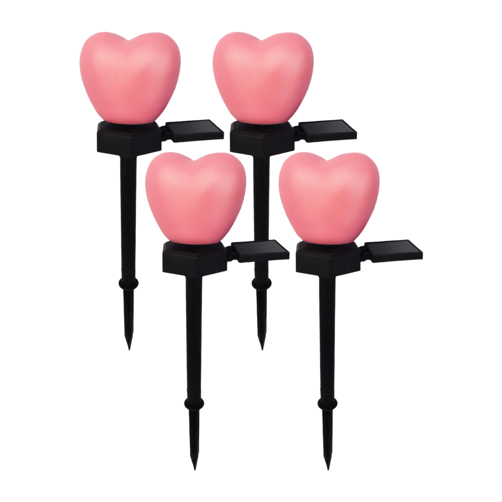 Lampes Solaires Led En Forme De Cœur Pour Jardin, À Piquer, Blanc Chaud, Étanches, Pour Mariages Et Fêtes, Éclairage Paysager, Allumage/extinction Automatique, Lampe Décorative Pour La Saint-valentin