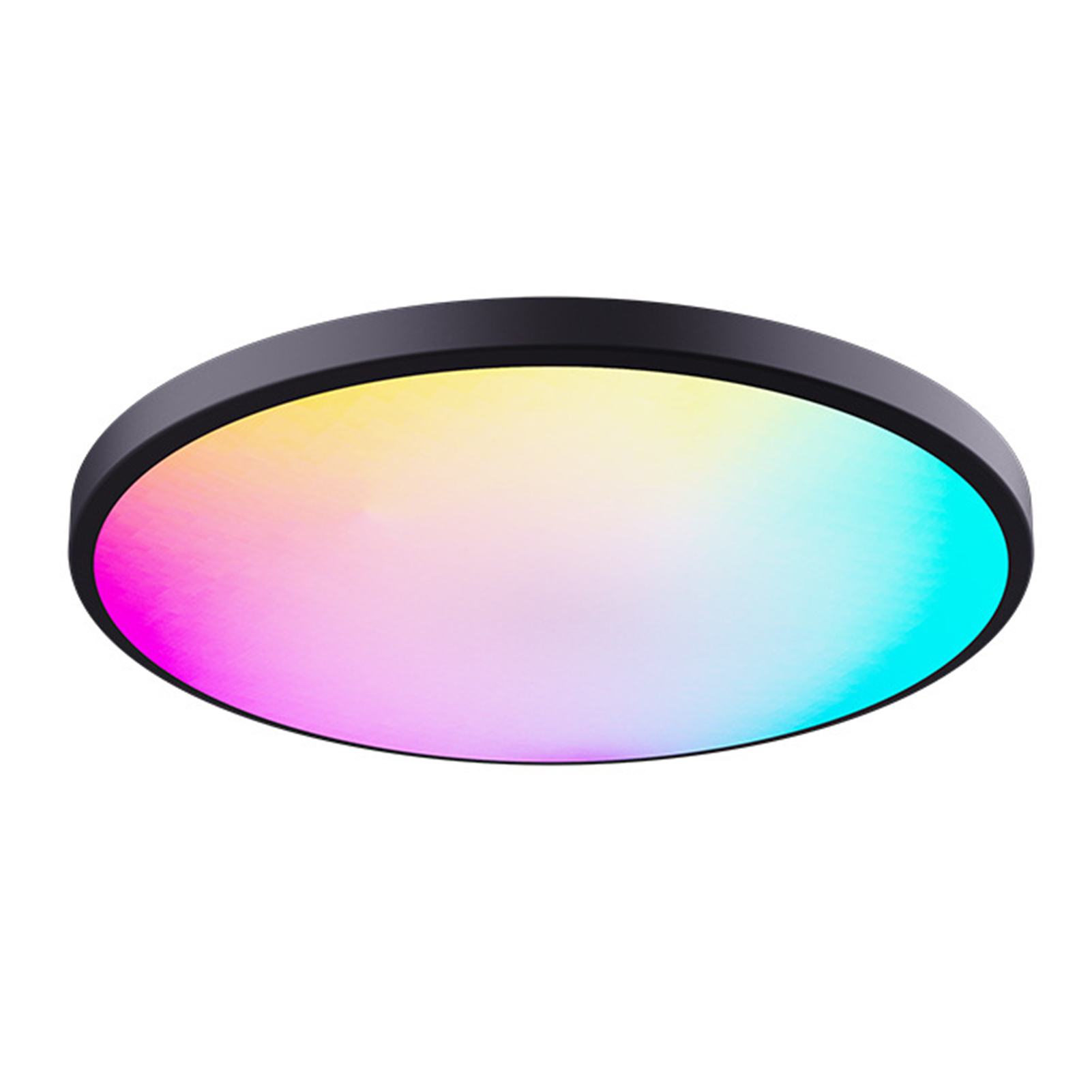 Plafonnier Rond Rgbcw Avec Variateur De Couleur, Application De Contrôle À Distance Bluetooth Et Commande Vocale Intelligente Pour Chambre À Coucher