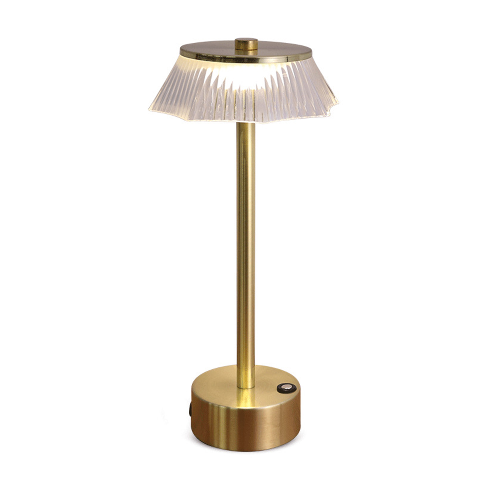 Lampe De Table Led Rechargeable, Veilleuse Moderne Et Épurée, Interrupteur Tactile À Trois Niveaux D'Intensité, Lampe De Chevet Pour La Protection Des Yeux