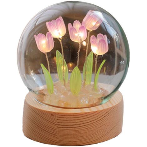 Bunthaus Veilleuse Décorative En Forme De Tulipe, Violette, Pour La Maison