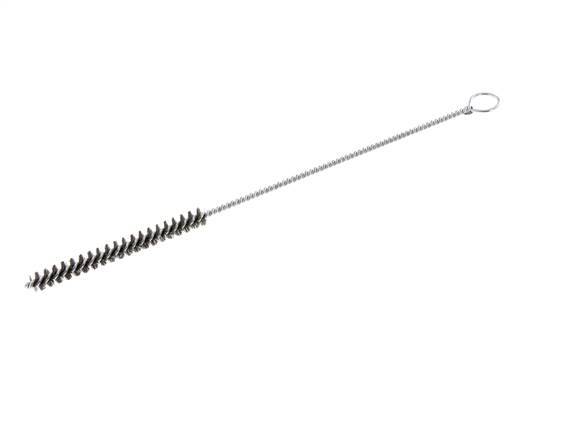Rohrbürste mit Öse 10 mm Stahldraht geriffelt