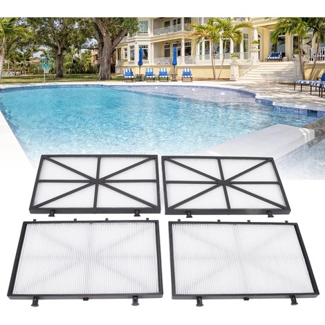 Design Lighting – 4er-pack Federbelastete Poolfilterkartuschen – Ultradünn – Kompatibel Mit Dolphin M400/m500 – Abmessungen 26,5 X 16,5 Cm – 9991432-r4