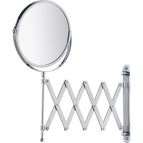 Designer-beleuchtung – 3-fach Vergrößernder Wandspiegel – 48,5 Cm Teleskoparm – 17 Cm Durchmesser – Einfache Wandmontage – Für Die Schönheitspflege