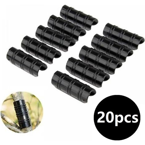 Design Lighting – 20er-pack 19-mm-clips – Zur Befestigung Von Planen Und Netzen An 19–20-mm-rohren – Wetterfestes Abs-material – Für Gewächshäuser Und Gärten – 20 Stück