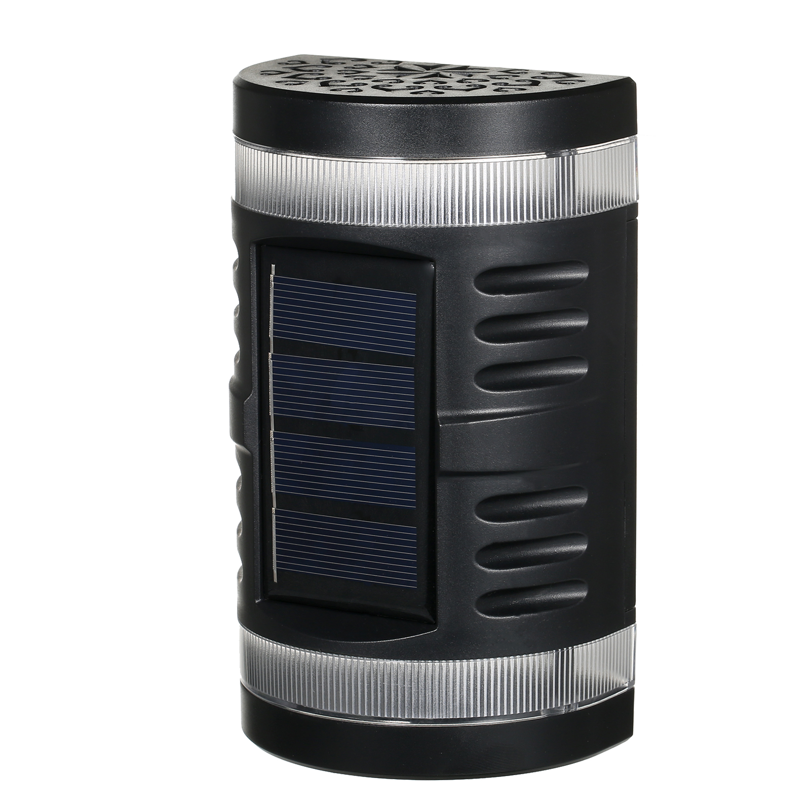 Applique Murale Solaire Extérieure Ajourée Avec Éclairage Réglable Haut/bas, Ip65, Batterie 600 Mah (noir)