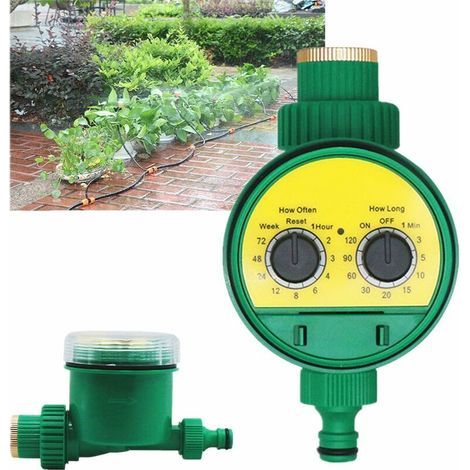 Dolaso – 3/4" Digitaler Bewässerungstimer – Lcd-display – Programmierbar Bis Zu 120 Minuten – Wassersparend Für Tropfbewässerung