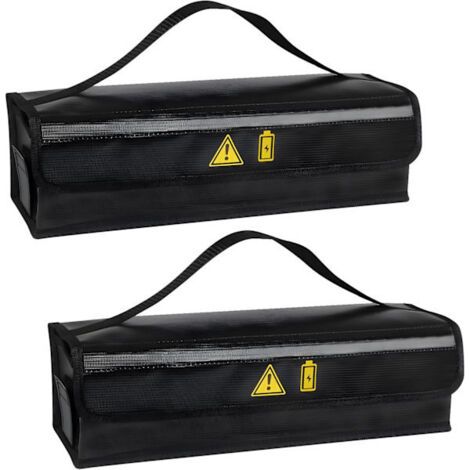 Feuerfeste Boxen Für Fahrradbatterien (2er-pack) - Beständig Gegen Hohe Temperaturen Bis Zu 1400℃, Wasserdicht Und Explosionsgeschützt, Sicher Für Lagerung Und Transport.