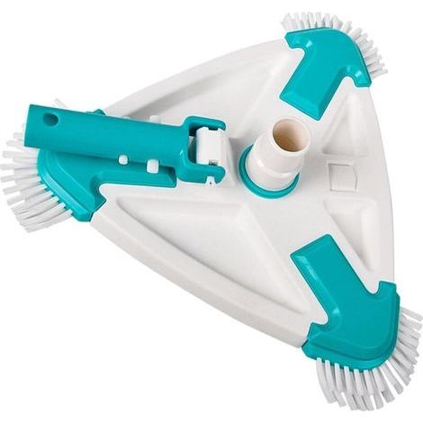 Gewichtete, Dreieckige Poolbürste – Drehbarer Schlauchadapter – Dreieckiger Kopf Für Enge Ecken – Kompatibel Mit 1-1/4"- Und 1-1/2"-schläuchen