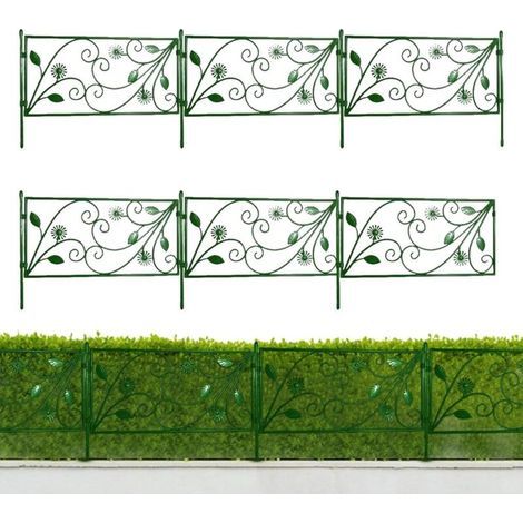 Dekorativer Gartenzaun. Hundezaun.