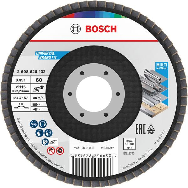 Schleifscheibe Bosch X451 Durchmesser 115 Mm Körnung 60