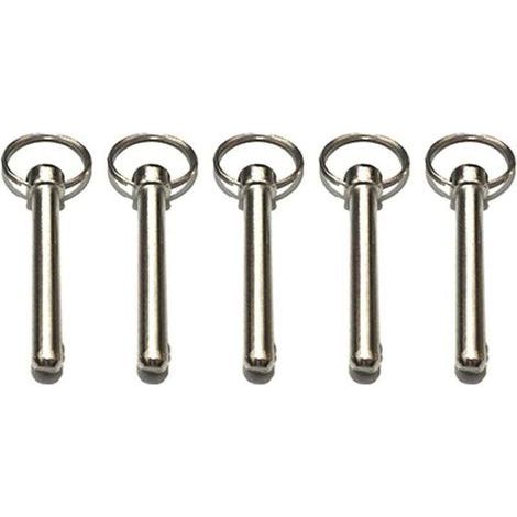 Paar Schnellverschlussbolzen (10 Stück), 8-mm-sicherungsbolzen Mit Federkugelenden, Sicherungszubehör, Bootsbeschläge, Bimini-top-bolzen, 8 Mm Durchmesser, Gesamtlänge