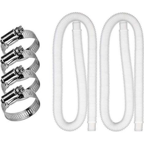 Paar Ersatz-poolschläuche – Intex – 32 Mm – 1,5 M – 4 Klemmen – Auslaufsicher