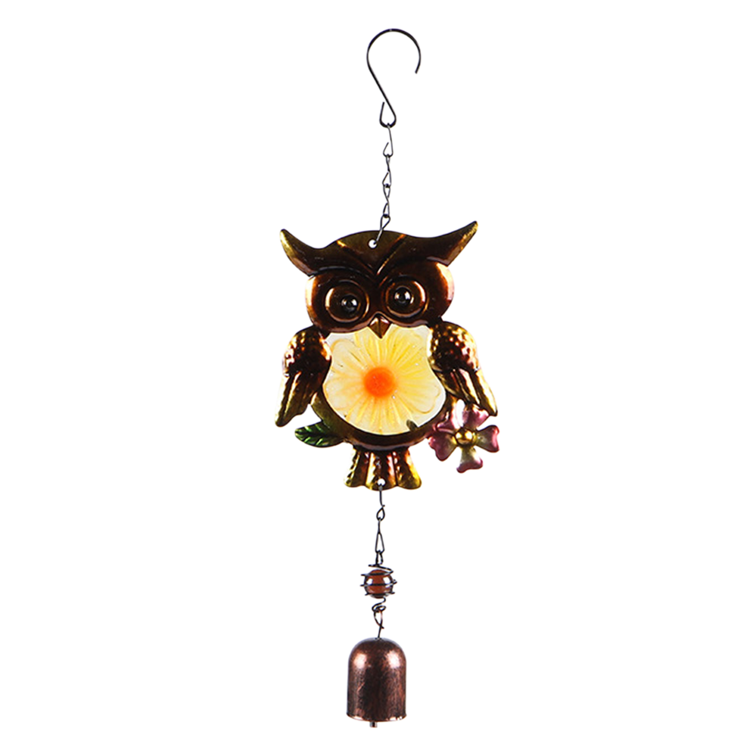 Carillon Éolien En Verre En Forme De Hibou, Décoration Suspendue, Musique Relaxante, Pour La Maison, Le Jardin, Le Balcon, La Cour, L'Église, Les Fêtes Et Noël.