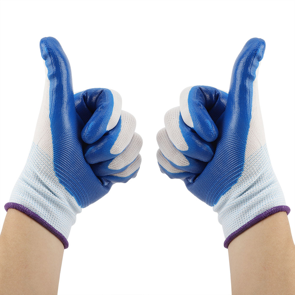 1 Paire De Gants De Travail Antidérapants Et Imperméables Pour Le Jardinage Et La Manutention