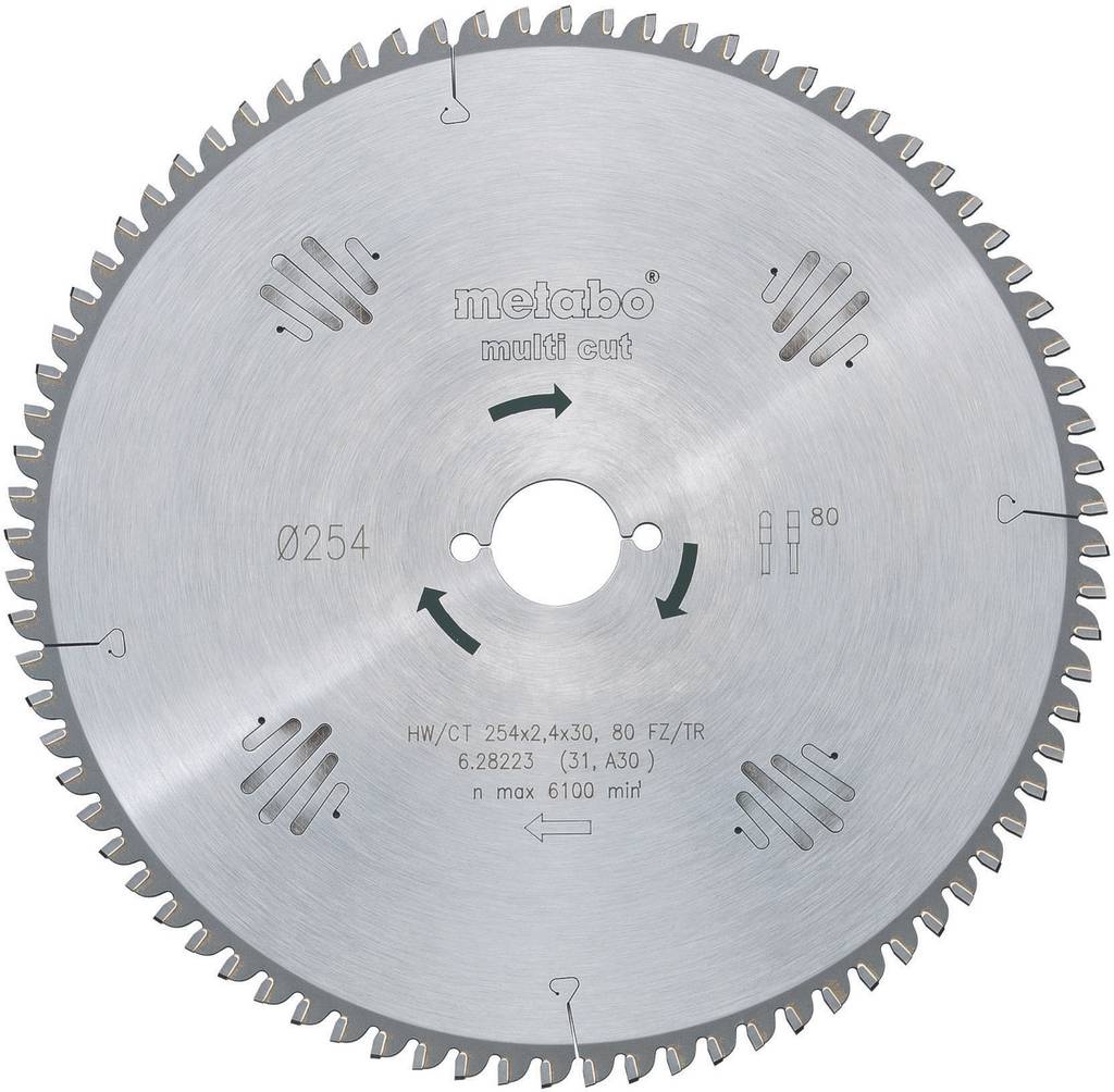 [neuwertig] B-ware Metabo Hw/ct 216x30 60 Fz/tr5 628083000 Hartmetall Kreissägeblatt 216x30x1.8325