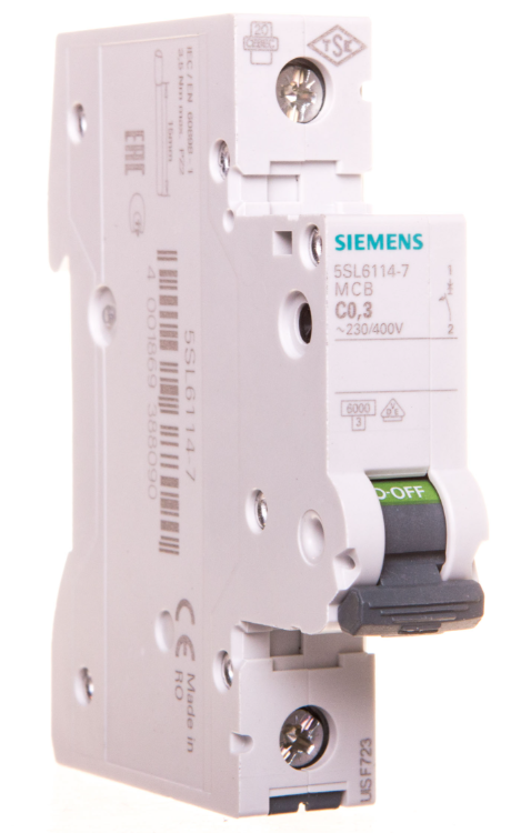 Leitungsschutzschalter 1p C 3a 6ka Ac Sentron 5sl6114-7