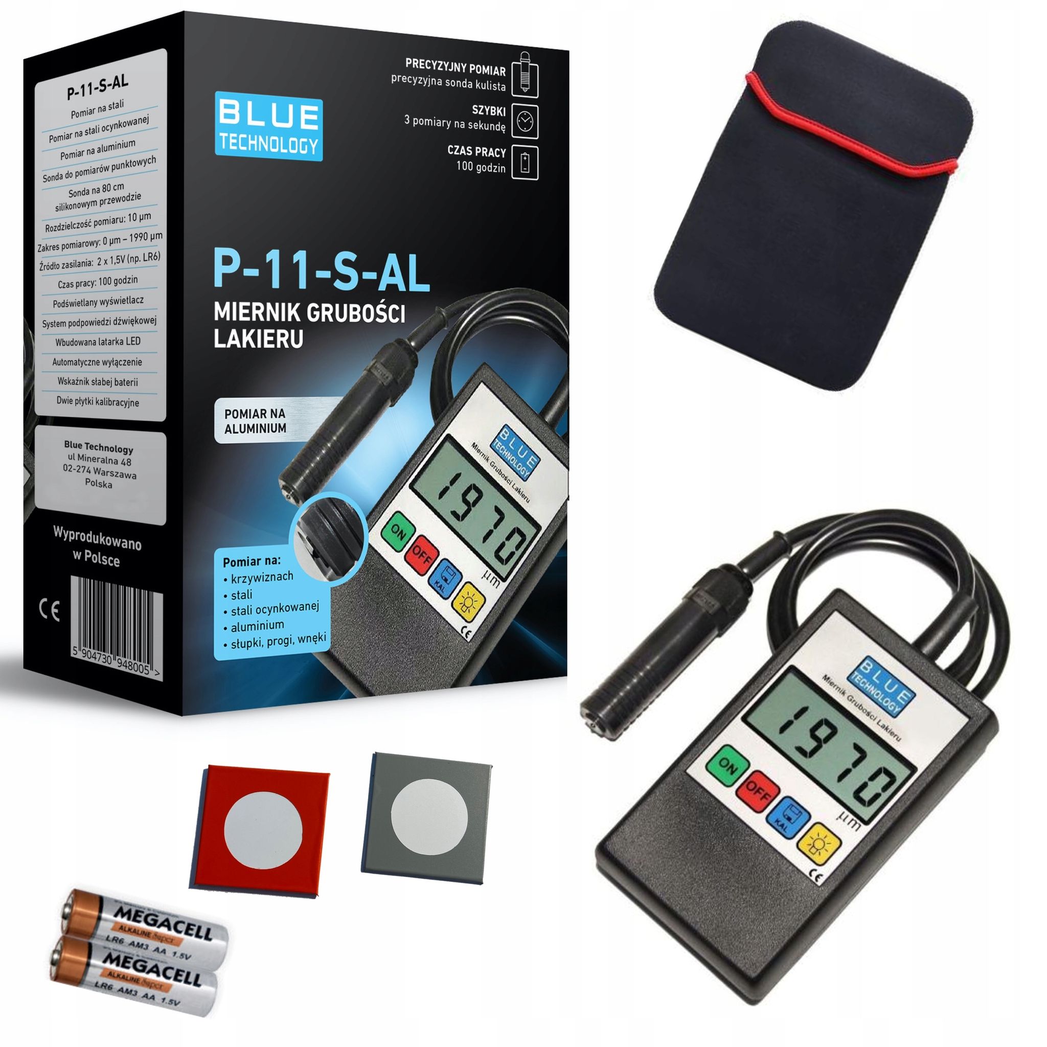 Polierlackdickenmessgerät P-11-s-al Sonde