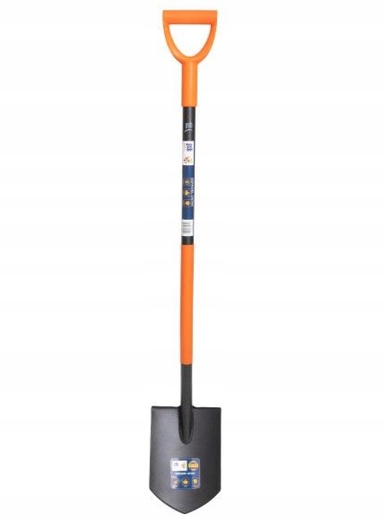 Scharfer Stahlspaten Zum Ausheben Harter Böden, Verstärkt, 130 Cm