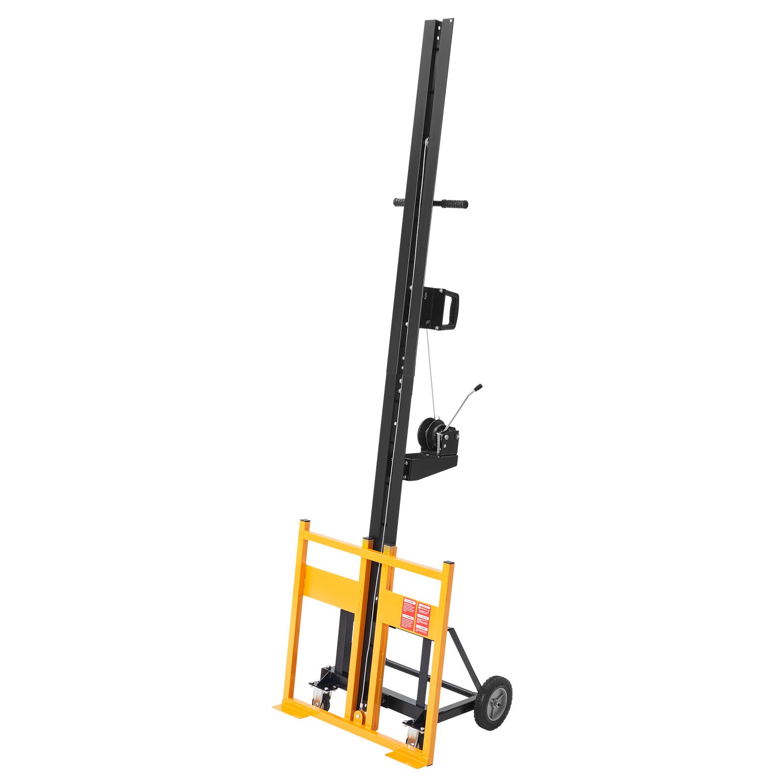 Trockenbaulift, Plattenheber Mit 68 Kg Für Wandmontage, Ein-personen-trockenbau, 1219 X 4878 Mm Max. Platten-vertikalheber Mit Rädern, Einfacher Transport (gelb)