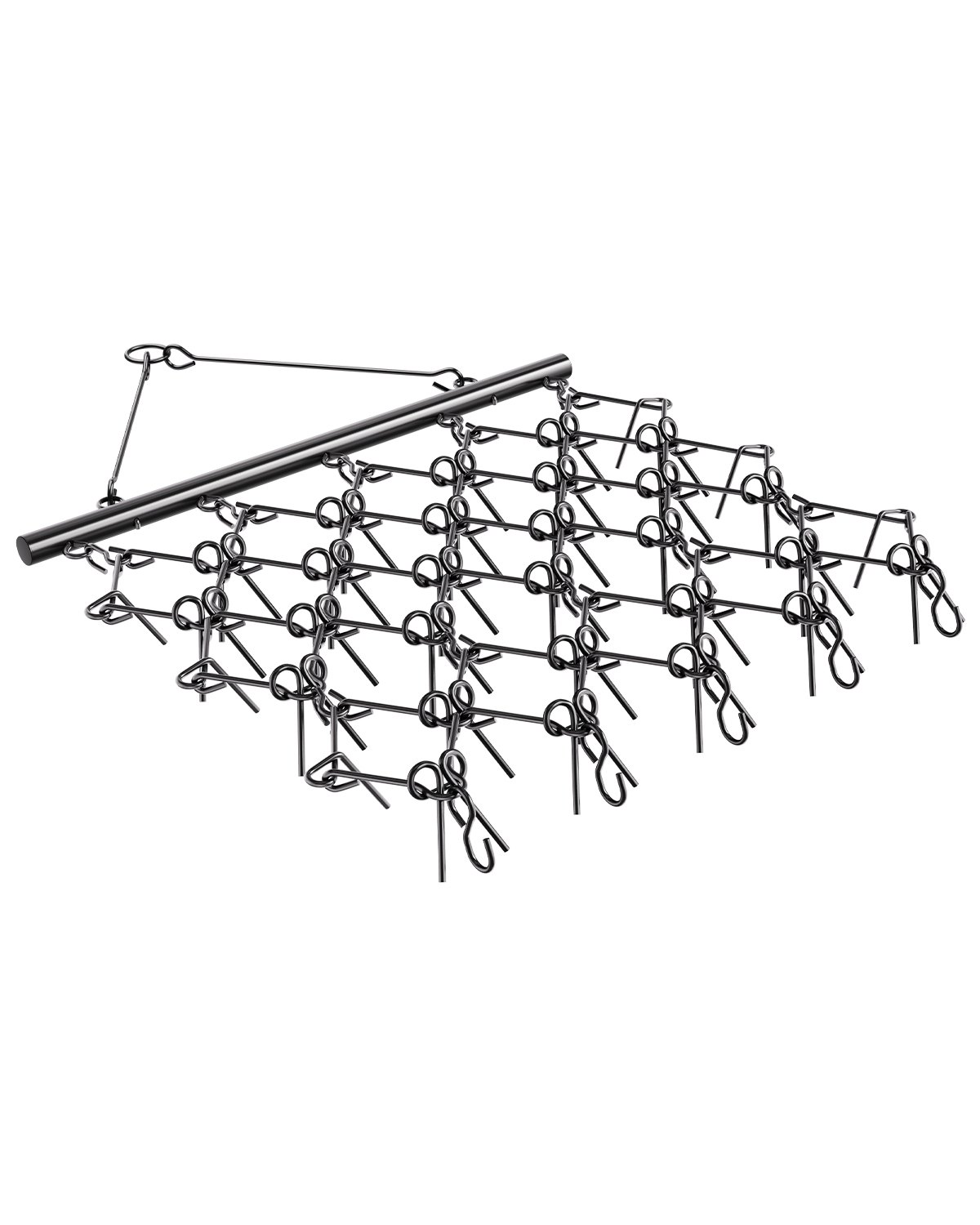 Wiesenegge, 178x147x11cm, Wiesenschleppe Mit 60 Zähnen, Geeignet Für Atv- & Utv-traktoren, Für Bodenvorbereitung, Aussaat, Glättung Von Landschaften & Die Instandhaltung Von Kiesauffahrten