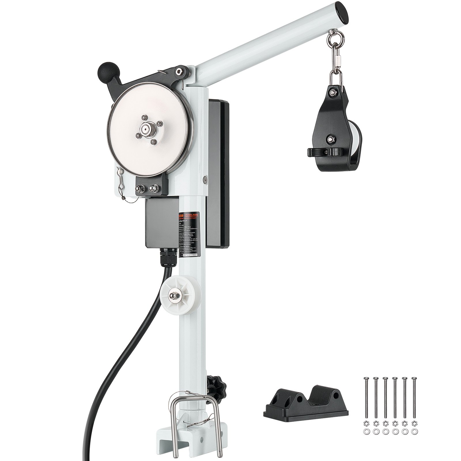 Krabbenkorb-hebevorrichtung, 12 V Dc 1200 W, Seilwinde 90 Kg Hubkapazität, Leitungsgeschwindigkeit Von 35 M/min, 360° Rotation, Krabbentopfzieher Für Krabben-, Garnelen-, Hummerfallen