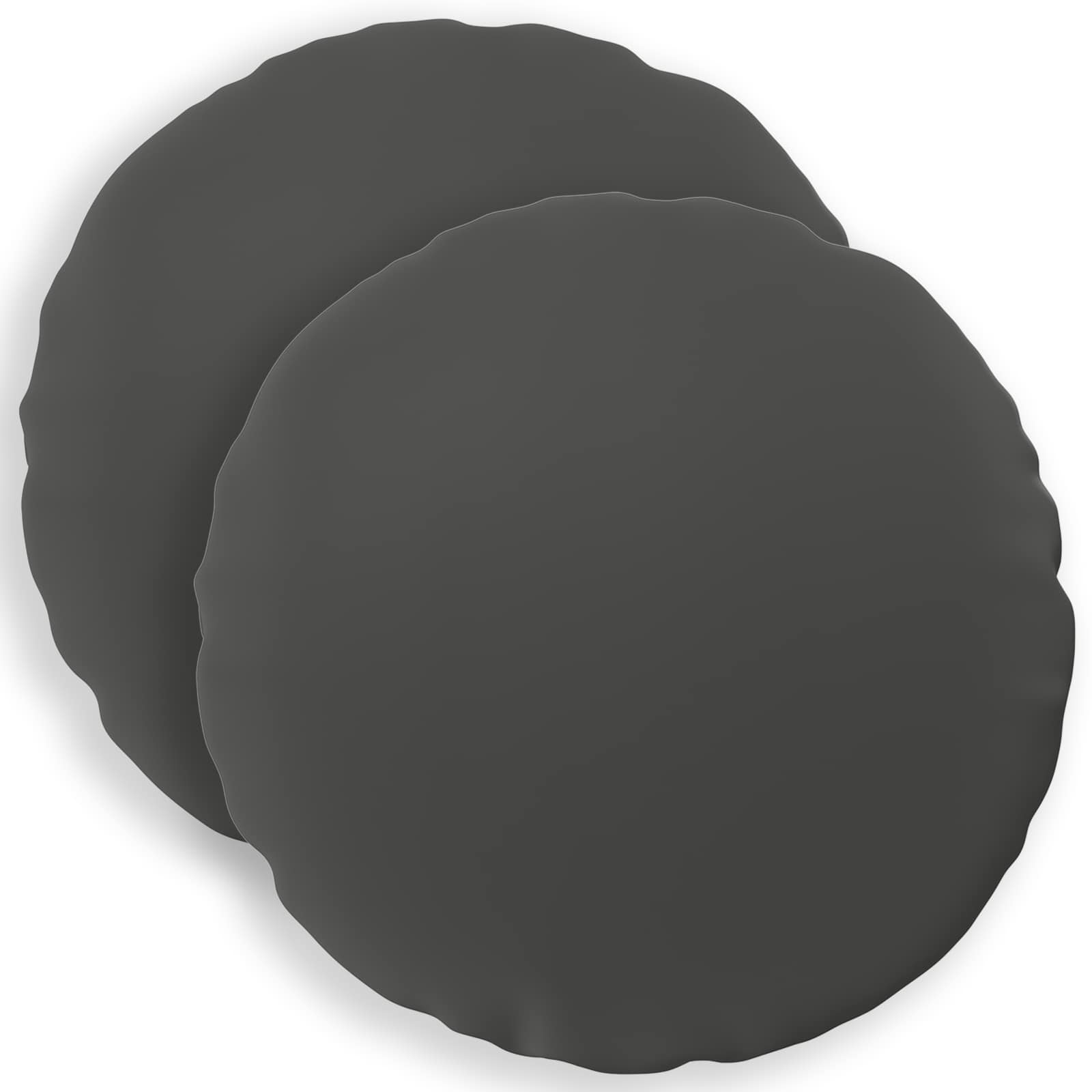 Kissen 2 Stk. Heerlen Anthrazit Ø 50 Cm Polyester Vidaxl