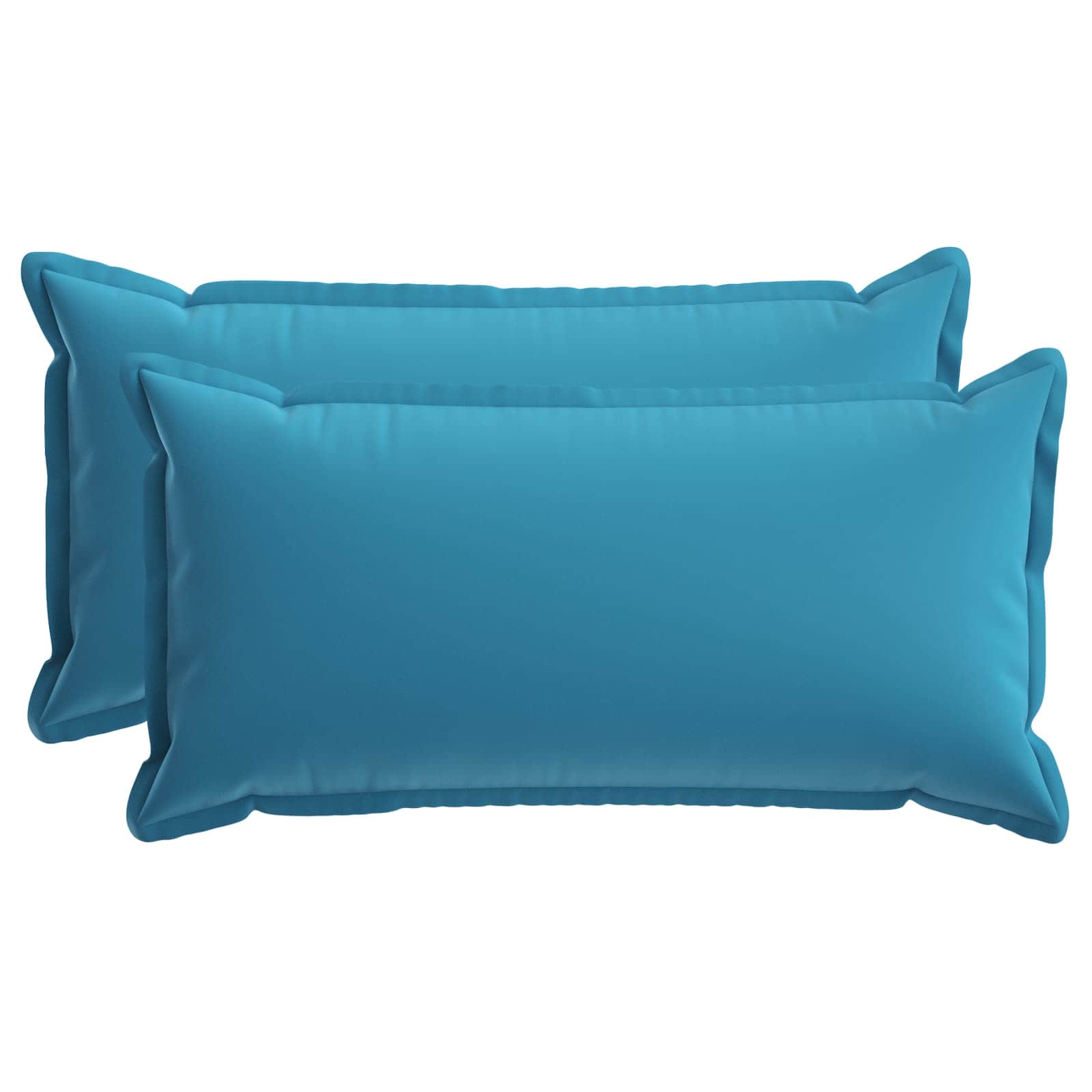 Kissen 2 Stk. Houten Himmelblau 40 X 70 Cm Polyester Vidaxl