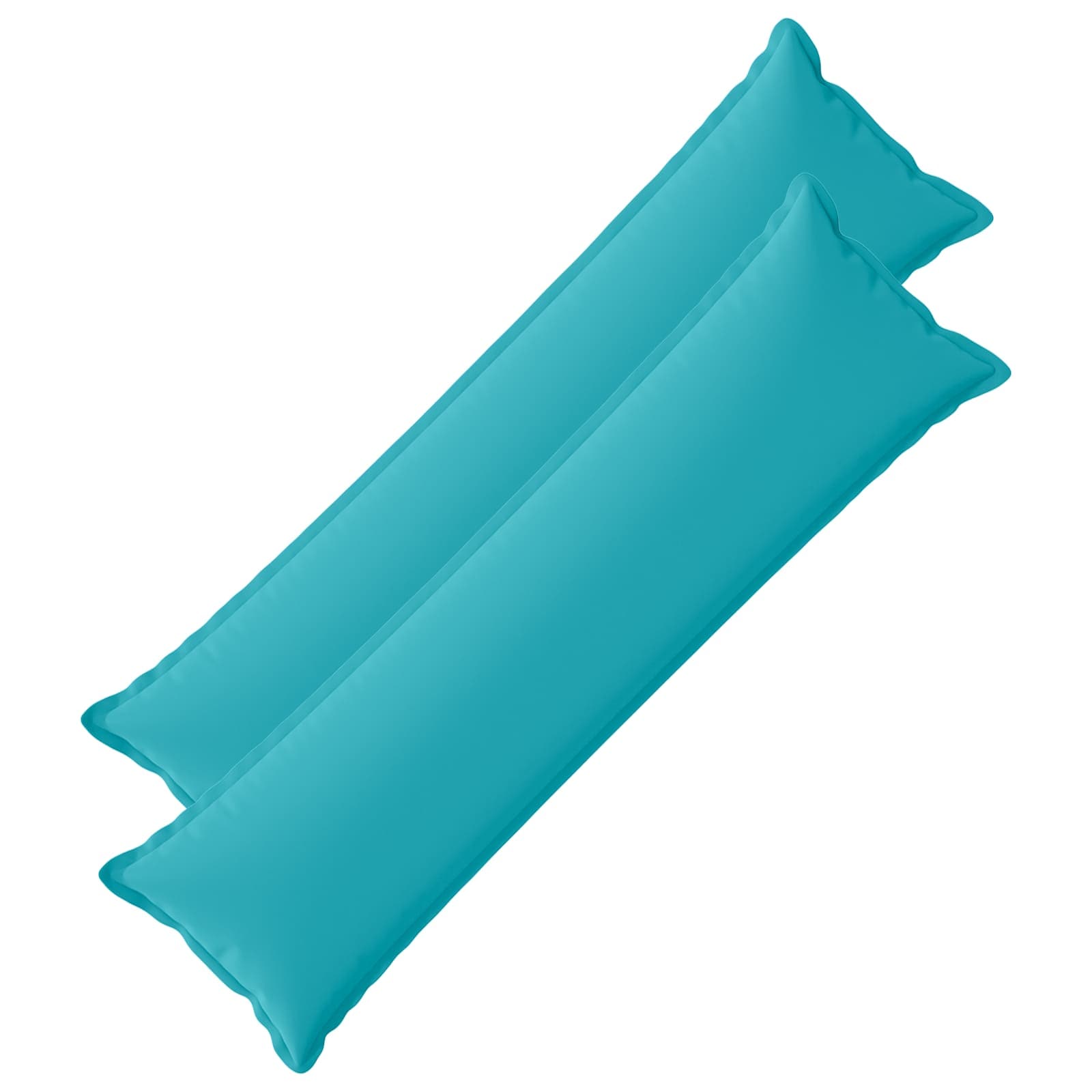 Kissen 2 Stk. Houten Türkis 40 X 145 Cm Polyester Vidaxl