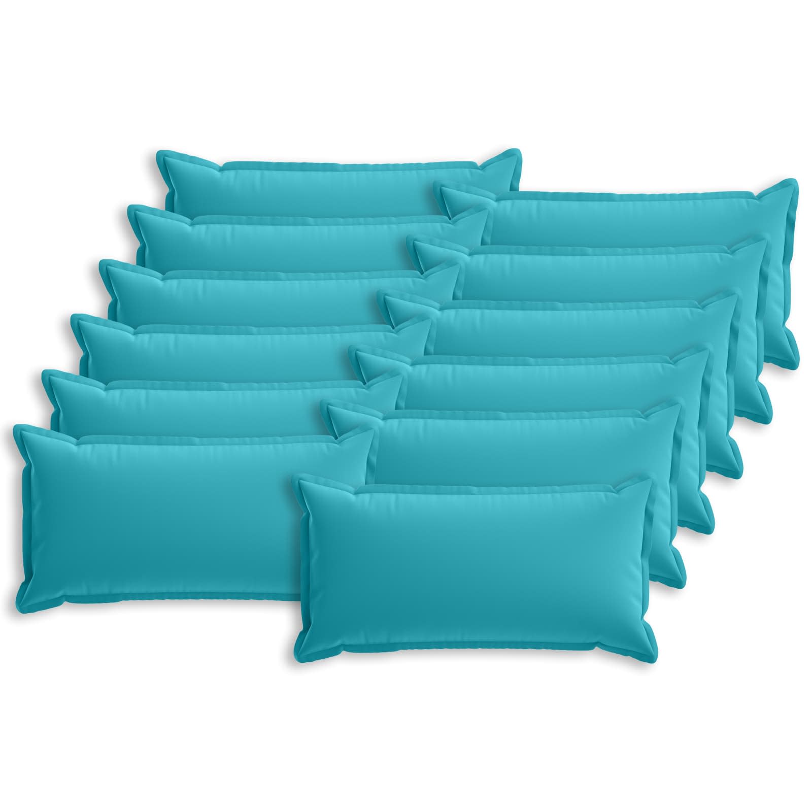 Kissen 12 Stk. Houten Türkis 40 X 80 Cm Polyester Vidaxl