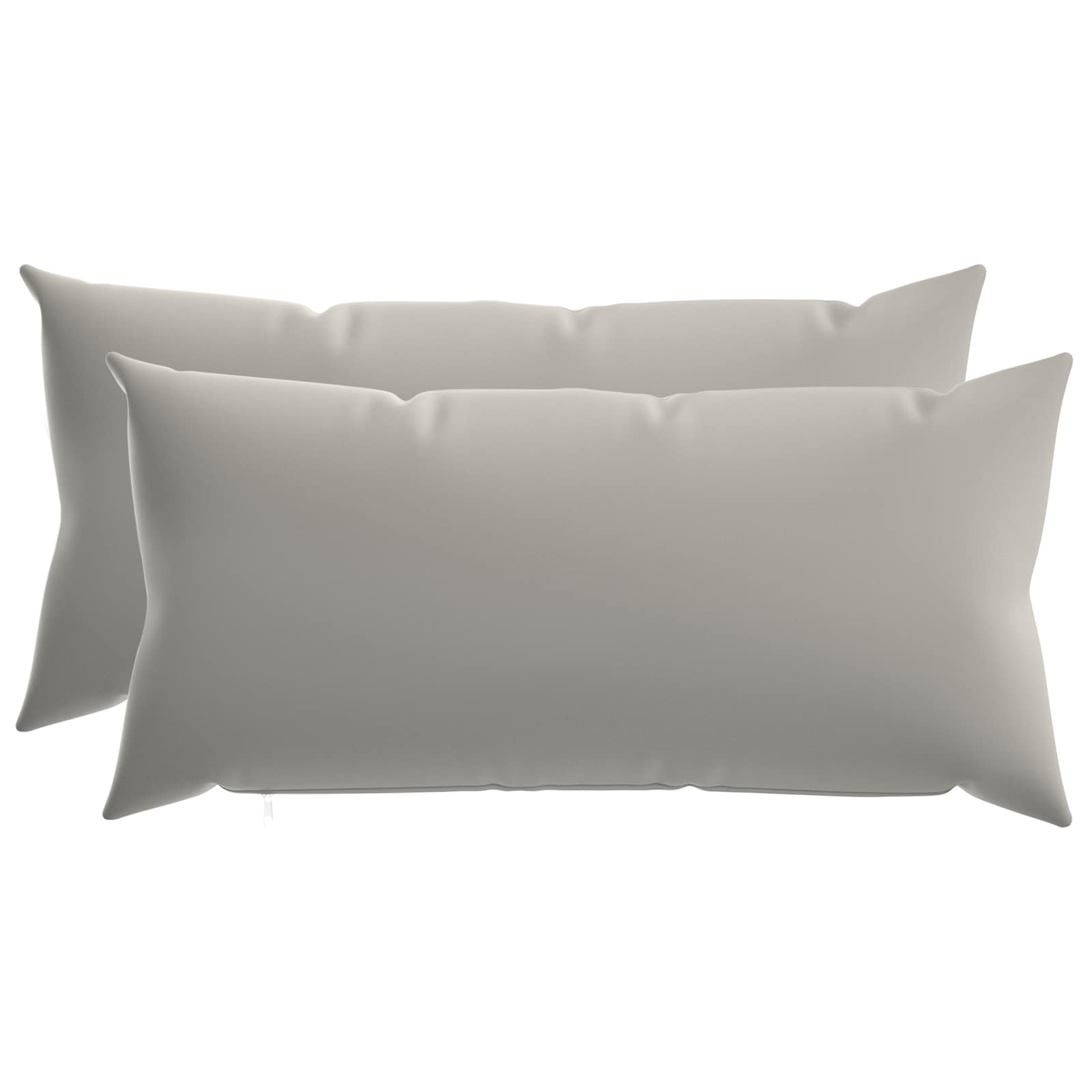 Kissen 2 Stk. Heerlen Grau 40 X 80 Cm Polyester Vidaxl