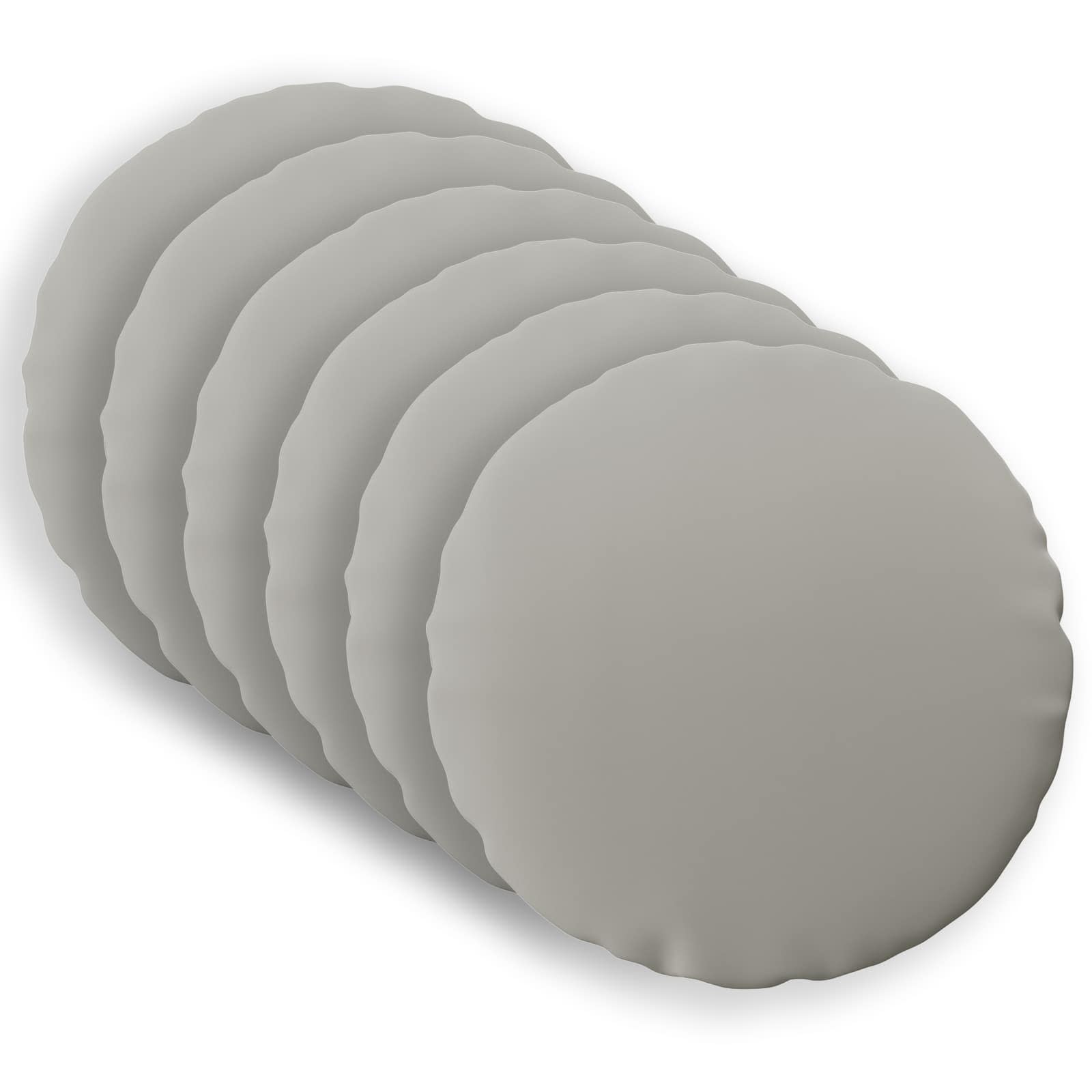 Kissen 6 Stk. Heerlen Grau Ø 40 Cm Polyester Vidaxl