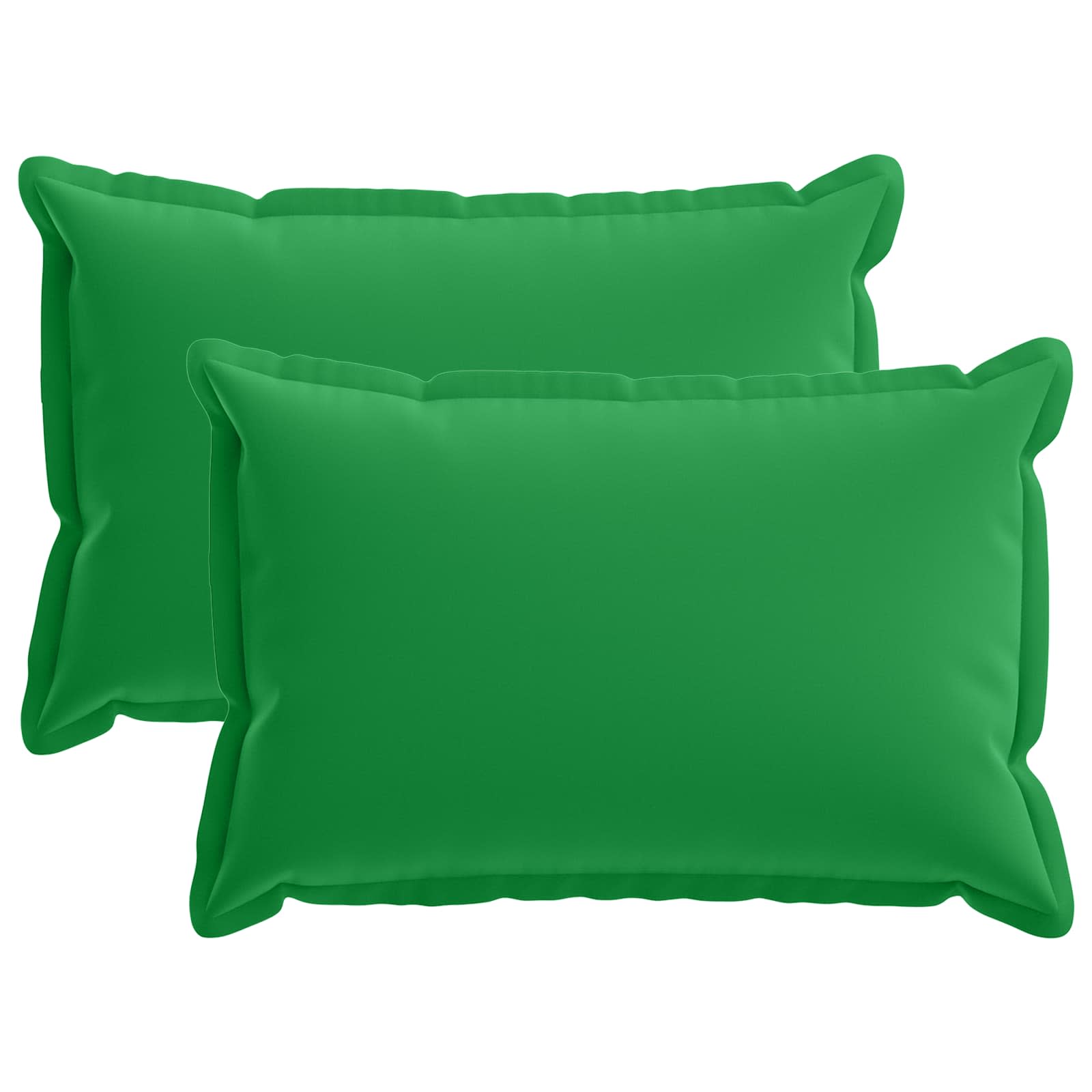 Kissen 2 Stk. Houten Grün 40 X 60 Cm Polyester Vidaxl