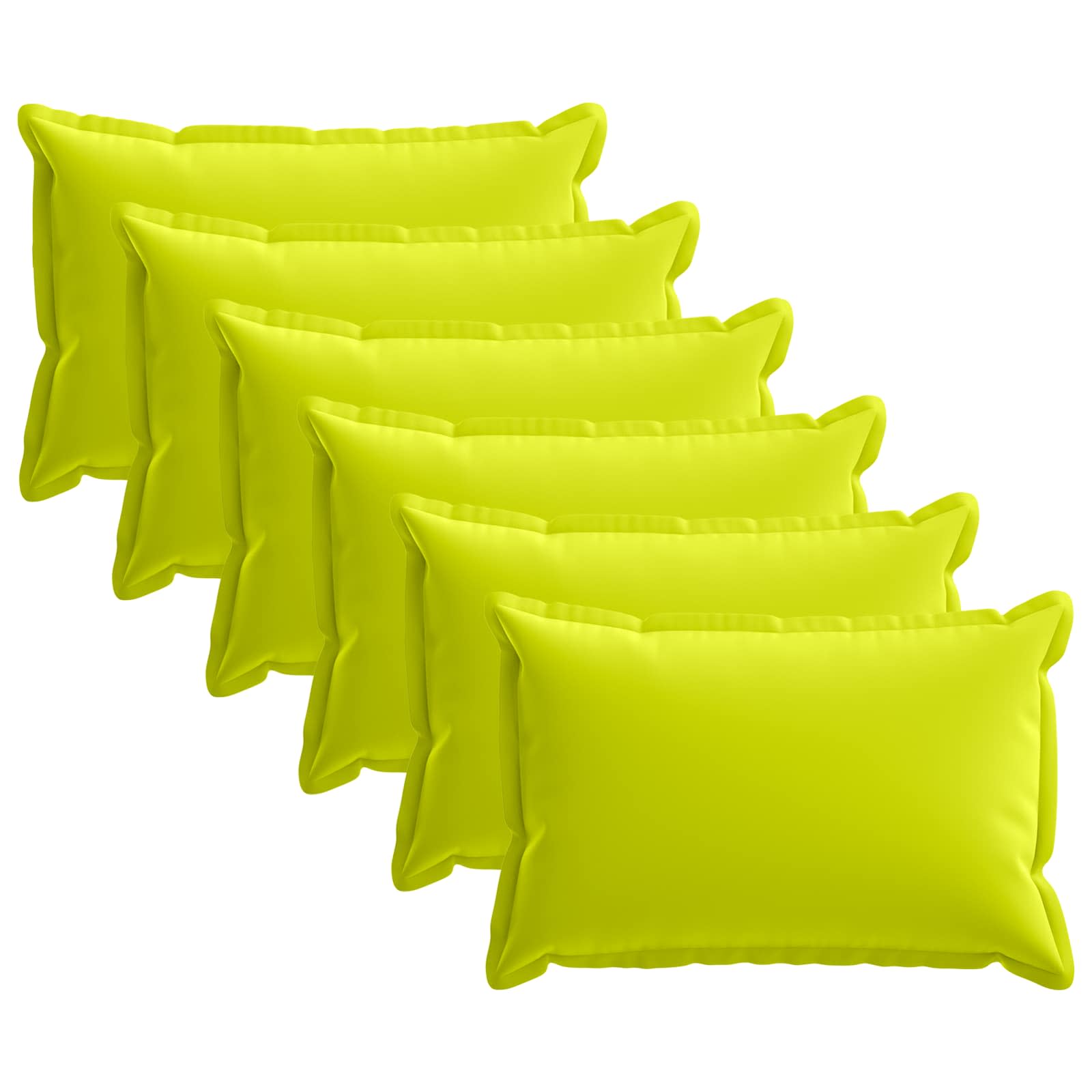 Kissen 6 Stk. Houten Hellgrün 40 X 60 Cm Polyester Vidaxl