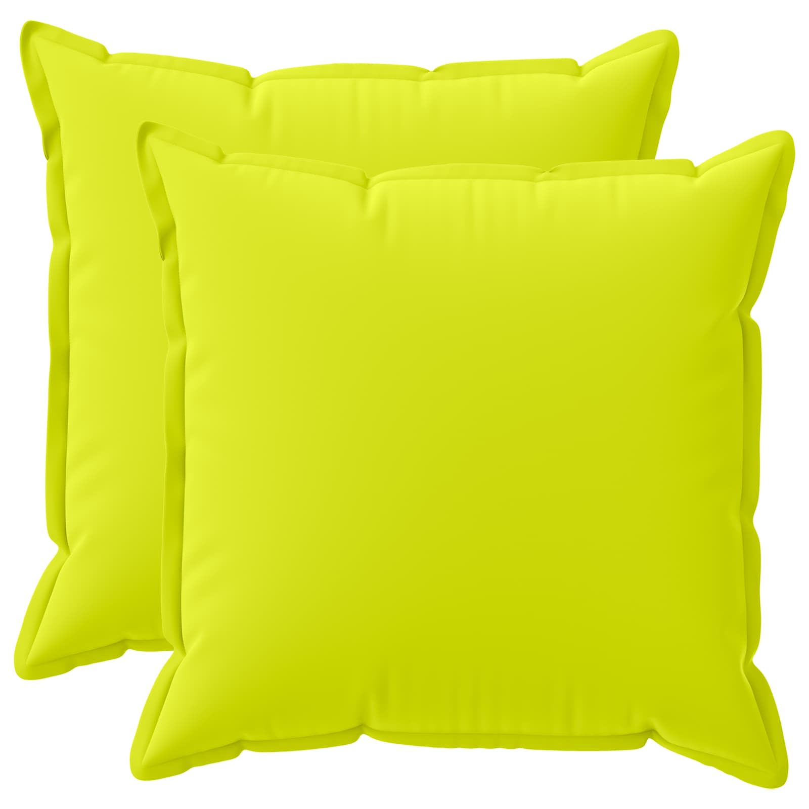 Kissen 2 Stk. Houten Hellgrün 60 X 60 Cm Polyester Vidaxl