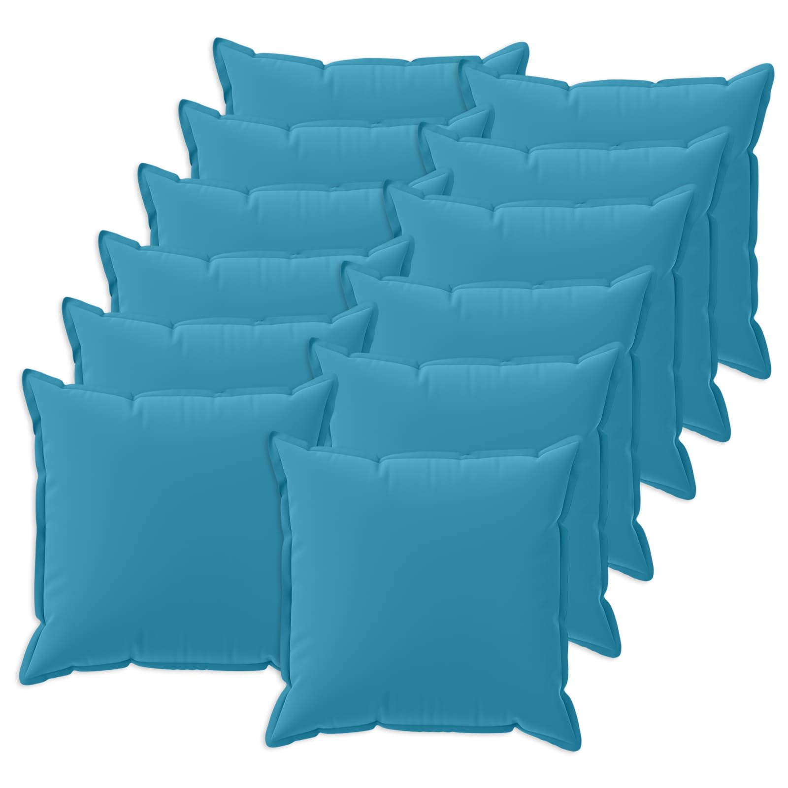 Kissen 12 Stk. Houten Himmelblau 50 X 50 Cm Polyester Vidaxl