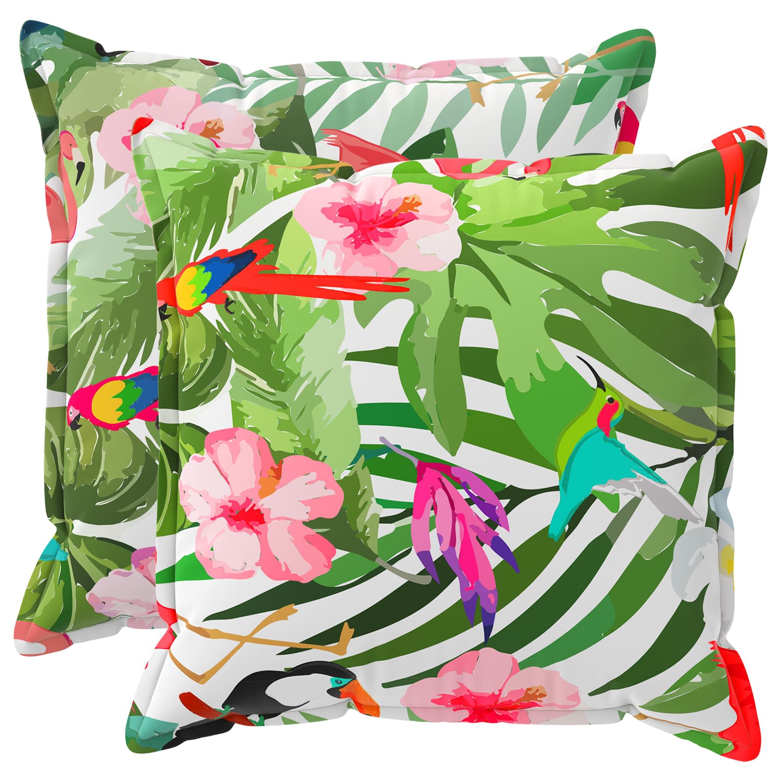 Kissen 2 Stk. Houten Mehrfarbig 65 X 65 Cm Polyester Vidaxl
