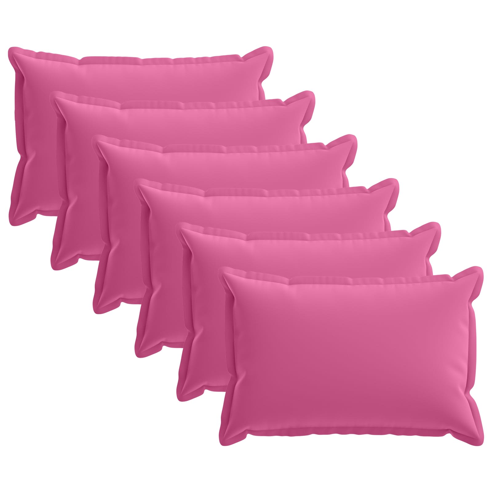 Kissen 6 Stk. Houten Rosa 30 X 50 Cm Polyester Vidaxl