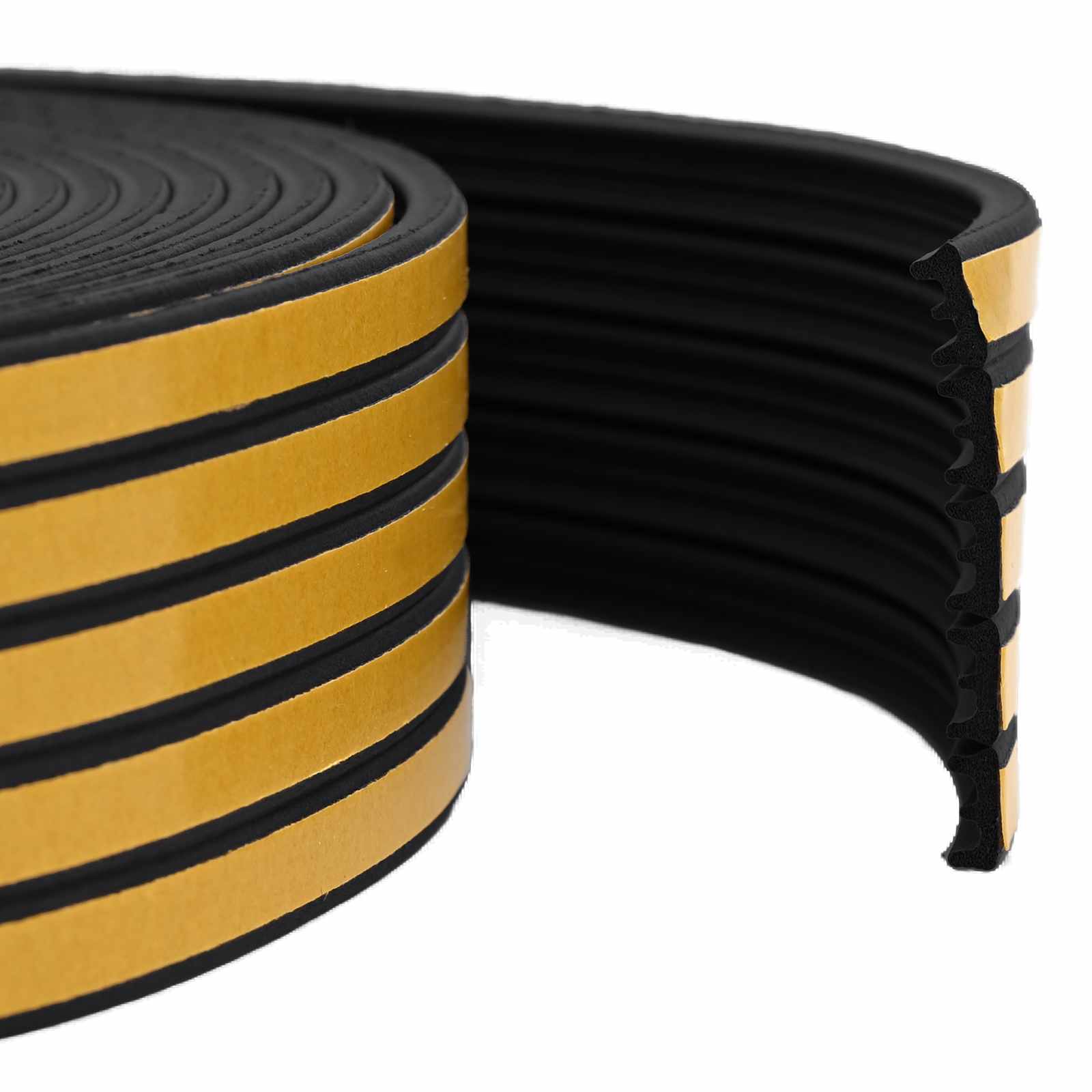 Selbstklebende Fensterdichtung 15 X 8 Mm 12 M Schwarz Vidaxl